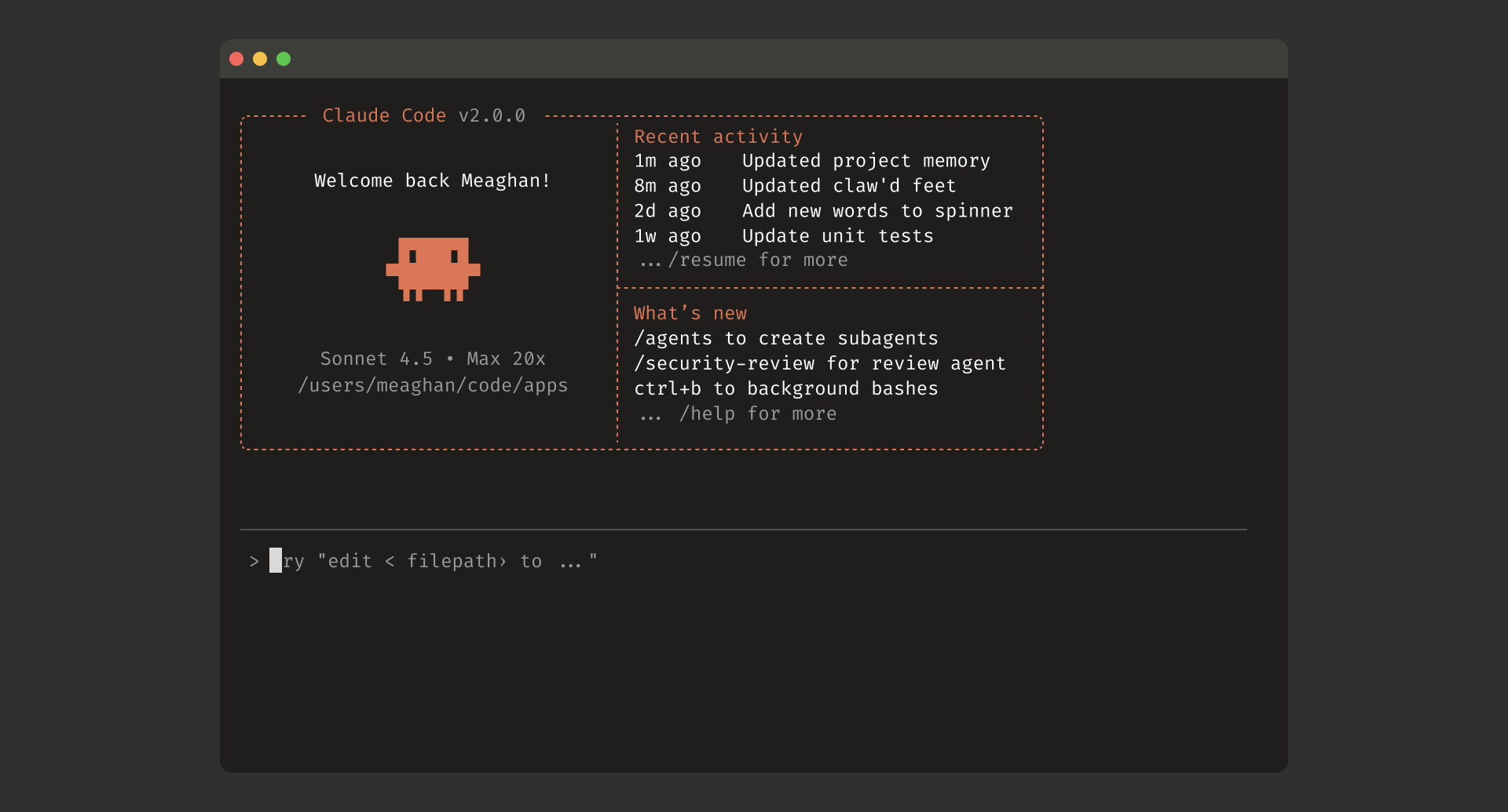An image of the new Claude Code terminal UX